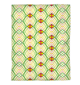 Elegant duvet cover with modern geometric design.